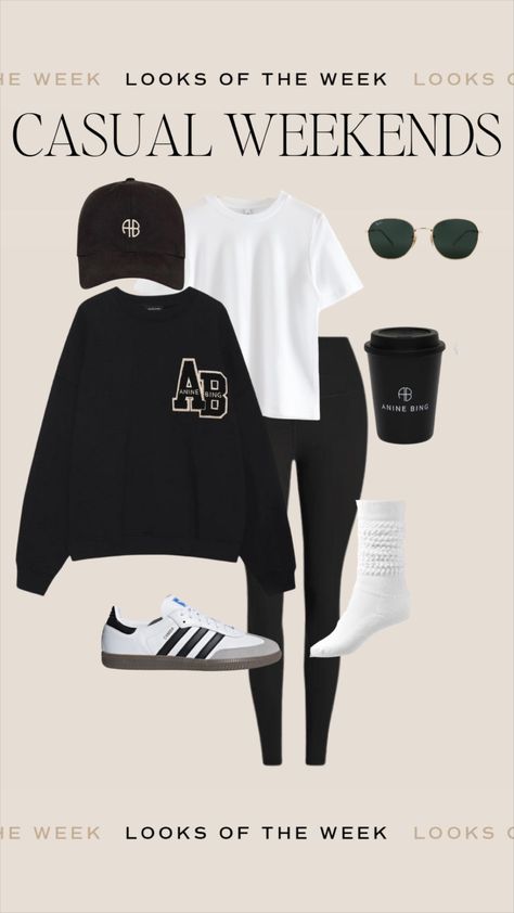 Womens Athleisure Outfits Fall, Sports Moms Outfit, Oversized Sport Outfit, Athletic Sweatpants Outfit, Upscale Athleisure Outfits, Cold Weather Sports Mom Outfits, Gym Cute Outfits, Athleisure Capsule Wardrobe 2024, Adidas Samba Outfit Women Autumn