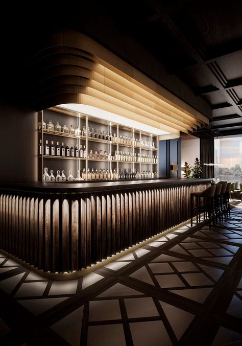 Luxury Bar Design, Bar Lounge Design, Bar Restaurant Design, Bar Counter Design, Luxxu Modern Design Living, Pub Interior, Nightclub Design, Bar Interior Design, Luxury Bar