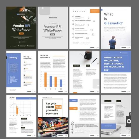 Business Documents Design, Layout Design Whitepaper, Whitepapers Design, Book Template Design, One Pager Design, Document Layout, Ebook Layout, Economy Design, Proposal Inspiration