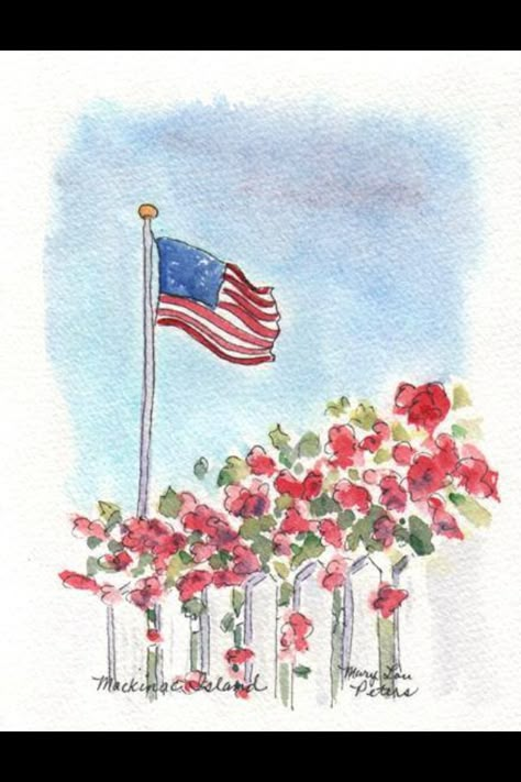 Fourth Of July Watercolor Painting, Patriotic Watercolor Art, 4th Of July Watercolor Paintings, American Flag Watercolor Painting, Fourth Of July Watercolor, 4th Of July Watercolor, Patriotic Watercolor, American Flag Drawing, Watercolor American Flag