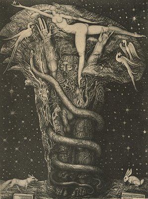 ernst fuchs Esoteric Art, Occult Art, Visionary Art, Fantastic Art, Spiritual Art, Painting Illustration, Dark Fantasy Art, Figurative Art, Pretty Art