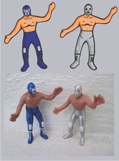 ¿Recuerdas estos? ¿Cuántos tuviste? Luchador Tattoo, Blue Demon, Retro Diner, Call Art, School Decorations, Vintage Toys, Parka, Street Art, Action Figures