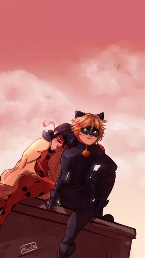 Anime Miraculous Ladybug, Mlb Fan Art, Comics Ladybug, Ladybug Und Cat Noir, Miraculous Ladybug Kiss, Ladybug Art, Miraculous Wallpaper, Miraculous Ladybug Memes, Miraculous Ladybug Wallpaper