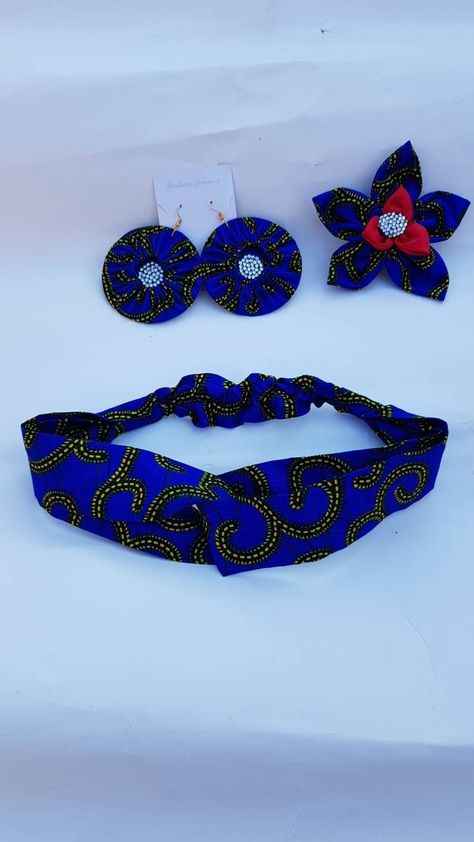 Ankara Hair Band Styles, African Head Beads Hair Accessories, Ankara Headband, Ankara Accessories Handmade, African Fabric Earrings, African Hair Accessories, Best African Dresses, Fashion Hair Accessories, Tone It Up