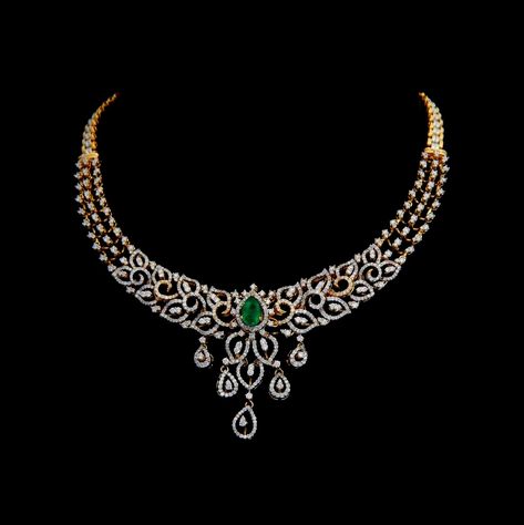 Diamond Necklaces / Chokers - Diamond Jewelry Diamond Necklaces / Chokers (NK03460000) at USD 6,421.29 Diamond Necklace Designs, Jewellery Indian, Diamond Necklace Set, Diamond Jewelry Necklace, Diamond Necklaces, Diamond Jewelry Designs, India Jewelry, Gold Necklace Designs, Jewelry Design Necklace