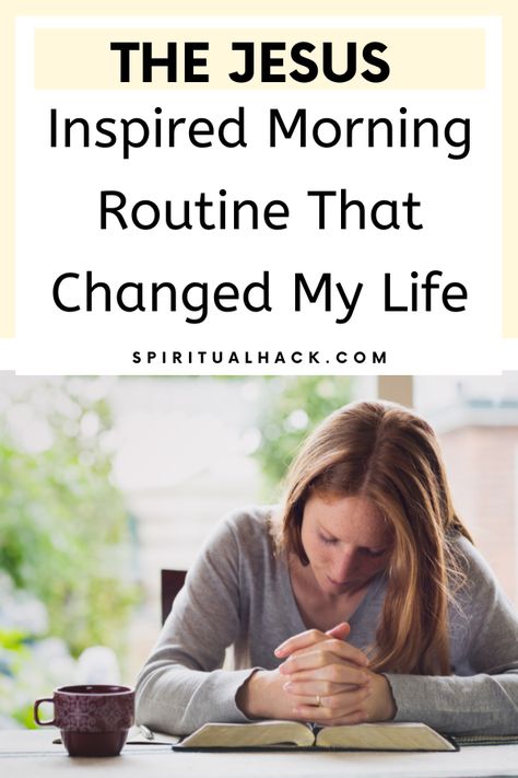 Morning Routine With Jesus, Morning Routine With God, Morning Ideas, Bible Verse For Moms, Best Morning Routine, Morning Scripture, Morning Devotion, Bible Things, What Would Jesus Do