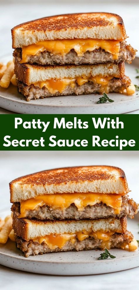 Craving a satisfying meal that’s easy to prepare? Our Patty Melts with Secret Sauce come together quickly, transforming ground beef into a mouthwatering dish that’s ideal for busy weeknights and family gatherings. Patty Melts With Secret Sauce, Secret Sauce Recipe, Easy Diner, Patty Melt Recipe, Family Dinner Night, Patty Melt, Cheese Making, Secret Sauce, Hearty Dinner