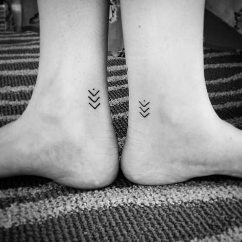 Minimalist Tattoo For Friendship, Micro Tattoos For Best Friends, Best Friend Micro Tattoos, Tribe Tattoo Friendship, Best Friend Tattoo Ideas, Friend Tattoo Ideas, Best Friend Tattoo, Friends Tattoo, Dove Tattoos