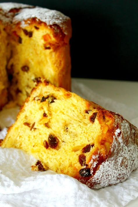 Traditional Panettone Recipe, Panettone Cake, Panettone Bread, Italian Panettone, Panettone Recipe, Desserts Fruit, Puff Pastry Desserts, Desserts Christmas, Christmas Bread