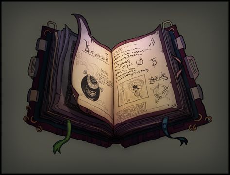 ArtStation - Black Grimoire, Eliott RENIÉ Black Grimoire, Spell Book, Photo Editor, Drawings, Green, Black