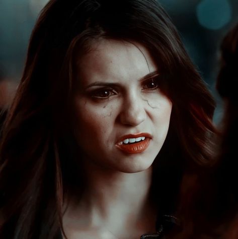 EDEN™ — elena gilbert icons the vampire diaries... Elena Vampire Face, Elena Gilbert Vampire Face, Katherine Pierce Vampire Face, Tvd Vampire Face, Elena Gilbert Vampire, Vampire Face, Elena Gilbert Style, Nina Dobrev Style, Dramione Fan Art