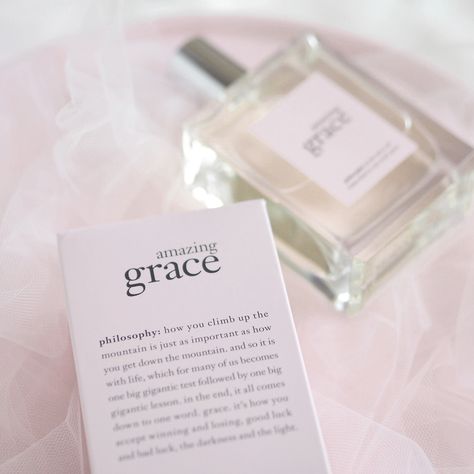 Amazing Grace Perfume Aesthetic, Amazing Grace Philosophy, Girly Fragrances, Bianca Aesthetic, Fragrance Branding, Grace Perfume, Amazing Grace Perfume, Tyler Core, Philosophy Amazing Grace