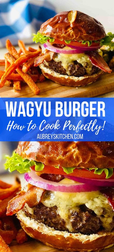 Wagyu Ground Beef Burger Recipe, Ground Wagyu Beef Recipe, Wagyu Burger Recipe, Wagyu Ground Beef, Wagyu Recipes, Wagyu Beef Recipe, Egg Hamburger, Beef Burger Recipe, Beef Recipe Ideas