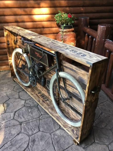 Garage Furniture, Car Part Furniture, Diy Home Bar, Automotive Decor, Man Cave Ideas, Wood Plans, 2x4 Furniture Plans, Metal Art Diy, Metal Art Sculpture