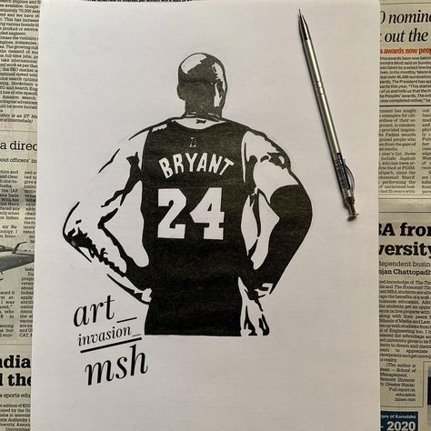 Heroes come and go but legends are forever #artinvasion ; #kobebryant ; #mambamentality ; #sketch ; #blackmamba ; #kobebryantsketch ; #art ; #artinvasionbymsh ; #stencilart ; #drawing ; #artwork ; #dailyart ; #artoftheday ; #creativeart ; #drawholic ; #blackandwhite ; #stencil ; #kobebryant24 ; #stencilartbyhand ; #markerart ; #kobebryant8 ; #kobe ; #kobebryantstencil ; #losangeleslakers ; #lakers ; #nba ; #instart ; #bnw ; #basketball ; #ink ; Kobe Stencil, Kobe Bryant Drawing Easy, Kobe Sketch, Kobe Bryant Sketch, Kobe Drawing, Kobe Brynt, Kobe Bryant Drawing, Basketball Sketch, Kobe Brayant