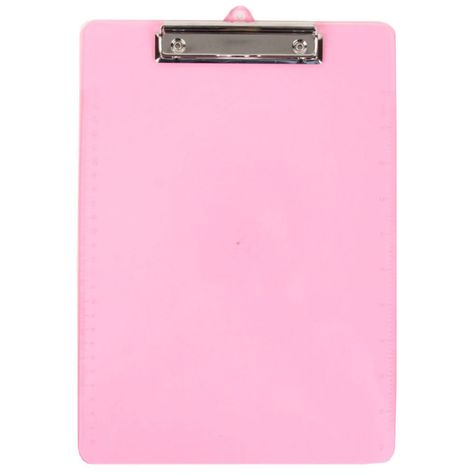 JAM Paper® Pink Plastic Clipboard 9" x 13", Sold Individually | Quill.com Marble Duvet Cover, Life Hacks Computer, American Girl Doll Clothes Patterns, School Lockers, Study Smarter, Jam Paper, Stationary School, Inflatable Boat, Cute School Supplies