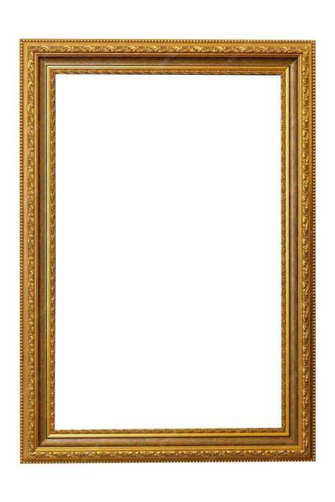 Museum Frame Template, Bingkai Gold, Picture Frame Printable, Picture Frame Aesthetic, Golden Picture Frames, Gold Frame Background, Frame Edit Aesthetic, Museum Background, Vintage Frame Png