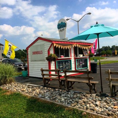 The 10 Best Snowball Stands Are Right Here In Maryland Snowball Stand Ideas, Snowball Stand, Snow Cone Stand, Sno Cones, Ice Cream Stand, Snack Shop, Italian Ice, Concession Stand, Snow Cones