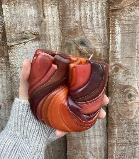 U Shape Swirl Fancy Candle Double WickCarved CandleArtistic | Etsy Twisted Candle, Candle Autumn, Fancy Candles, Rainbow Candle, Twist Candle, Long Lasting Candles, Artisan Candles, Unique Candle, Candle Carving