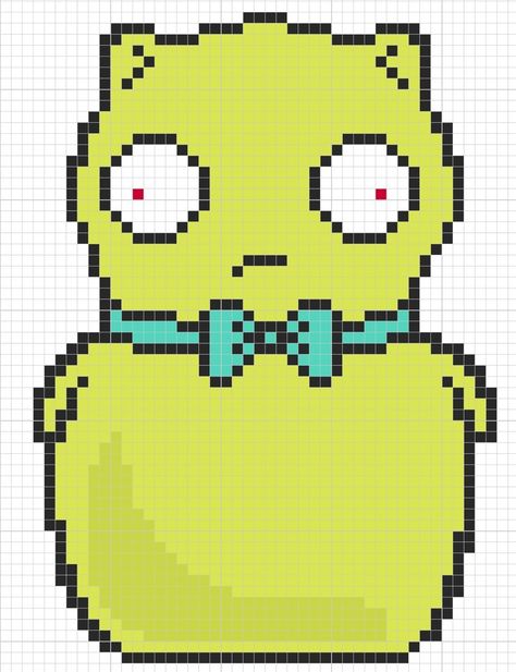 Bobs Burger Cross Stitch, Bobs Burgers Perler Beads, Bobs Burgers Cross Stitch, Kuchi Kopi, Cross Stitch Embroidery Patterns, Pop Stitch, Embroidery Tips, Pixel Art Grid, Bob's Burgers