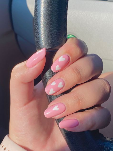 Ongles Rose Pastel, Valentine Nails Pink, Pastel Pink Nails, Baby Pink Nails, Pink Gel Nails, Light Pink Nails, February Nails, Gelish Nails, Nice Nails