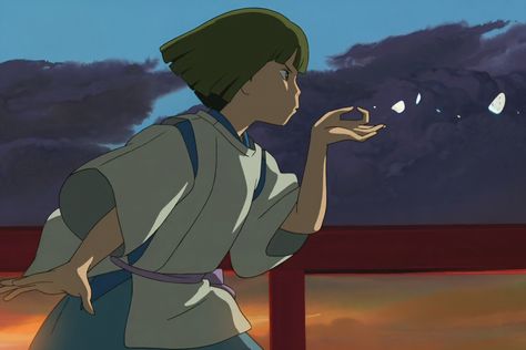 Haku And Chihiro, Chihiro Y Haku, Ghibli Artwork, Studio Ghibli Movies, Studio Ghibli Art, Ghibli Movies, Ghibli Art, Art Style Inspiration, Hayao Miyazaki