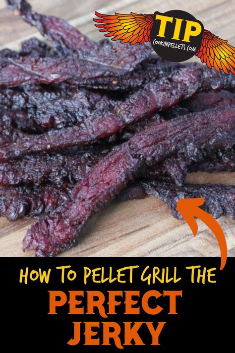 Smoker Beef Jerky, Smoker Jerky Recipes, Beef Jerky Marinade, Make Beef Jerky, Deer Jerky Recipe, Venison Jerky Recipe, Jerkey Recipes, Smoked Jerky, Jerky Marinade