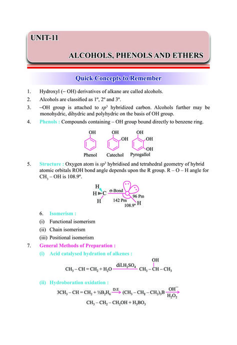 Alcohol Phenol Ether Notes, Organic Chemistry Notes Class 12, Some Basic Concepts Of Chemistry Notes Class 11, 12 Chemistry Notes, Class 12 Chemistry Notes, Class 11 Chemistry Notes Chemical Bonding, Hydrocarbons Chemistry Notes Class 11, Class 11 Chemistry Formula Sheet, Functional Groups Organic Chemistry