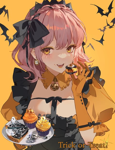 (20) Okku (@rmflawha12) 的媒体推文 / Twitter Halloween Fanart Anime, Halloween Designs Art, Halloween Character Art, Halloween Anime Art, Halloween Oc, Halloween Fanart, Halloween Cartoon, Halloween Characters, Anime Halloween