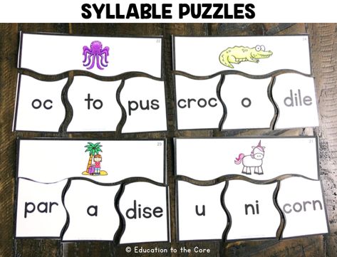 2nd Grade Word Work Centers, 2nd Grade Literacy, Syllable Games, Literacy Centres, Reading Fluency Passages, High School Counseling, Fluency Passages, Choice Board, Phonics Practice