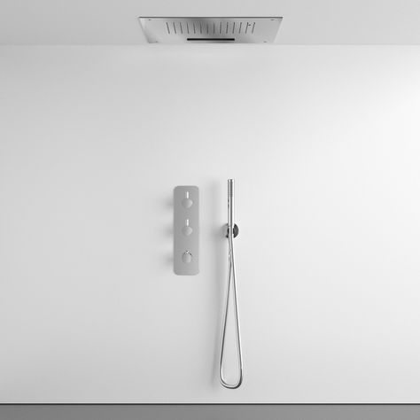 Take your showering area to the next level with a ceiling mounted shower head. Go extra luxurious by choosing a shower head with rain and waterfall water settings. https://34stjohn.com/collections/rainfall-and-waterfall-shower-heads?filter.p.m.custom.over_head_shower_mounting_type=Ceiling+Mounted #34stjohn #waterfallshower #shower #ceilingmountedshower #spashower #luxuryshower #rainshower #luxurybathroom Ceiling Mounted Shower Head, Modern Shower Head, Ceiling Shower Head, Waterfall Shower, Spa Shower, Luxury Shower, Shower Kits, Rain Shower Head, Hand Held Shower