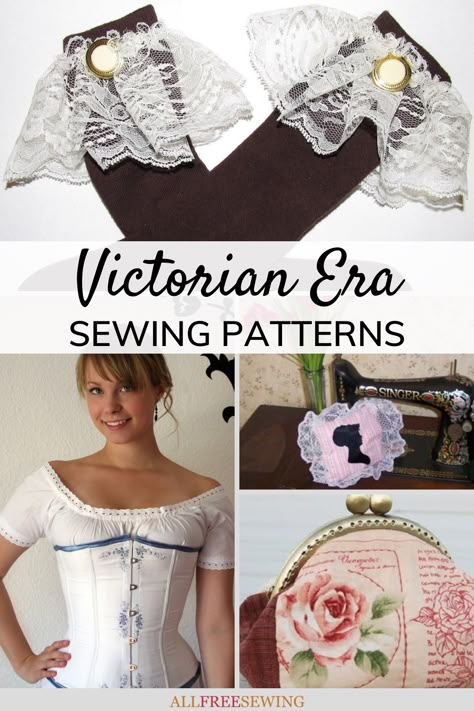 Victorian Sewing Patterns, Historical Sewing Patterns, Victorian Dress Pattern, Clothing Sewing Patterns Free, Historical Clothing Patterns, Victorian Sewing, Historical Sewing, Through The Decades, Costume Sewing Patterns