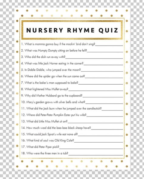 Guess The Nursery Rhyme Game, Finish The Nursery Rhyme Game Printable, Nursery Rhyme Game Baby Shower Printable, Name That Nursery Rhyme Game, Nursery Rhyme Games, Christian Baby Shower Games, Baby Songs Lyrics, Baby Shower Program, Nursery Rhyme Baby Shower Game