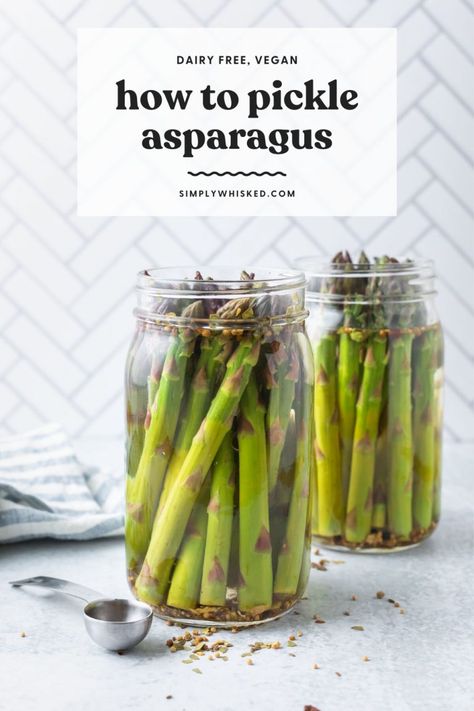 Spicy Pickled Asparagus Recipe, Relish Board, Pickled Asparagus Recipe, Canning Asparagus, Spicy Pickled Eggs, Quick Pickle Recipe, Best Asparagus Recipe, Pickled Asparagus, Asparagus Seasoning