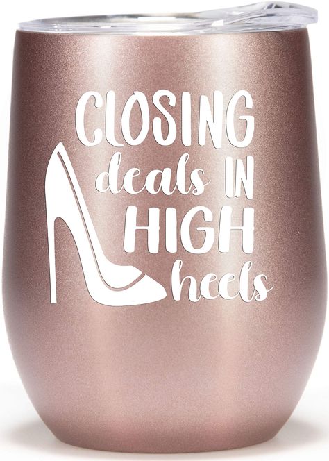 PRICES MAY VARY. ♥ I’M A REALTOR. WHAT’S YOUR SUPERPOWER? This awesome "CLOSING DEALS IN HIGH HEELS" wine glass TUMBLER is the perfect REALTOR GIFTS for women on closing. The perfect way to inspire and empower your favorite boss lady, business women, girl boss. ♥ THE PERFECT GIFT - Let this BEAUTIFUL travel COFFEE mug be that SPECIAL PRESENT for a Real Estate Agent Birthday, New Broker Gift, Worlds Best Salesperson, THANK YOU appreciation gift for female realtors, or a Realtors Christmas Ideas f Real Estate Vision Board, Fun Wine Glasses, Boss Lady Gifts, Real Estate Agent Gift, Wine Glass Set, Realtor Gifts, Cricut Creations, Christmas Gift Guide, Gift Guides