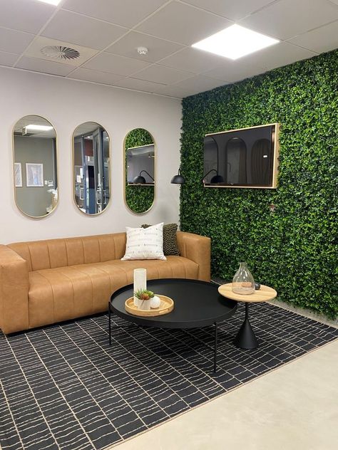 Are you looking for inspiration to spruce up your companies reception area? Look no further! Our team of expert interior designers have created a stunning space for a dental clinic in Melrose Arch that is both welcoming and functional. 🦷🏥💁‍♀️ Salon Waiting Area Ideas, Balance Interior Design, Waiting Room Design Reception Areas, Content Creation Aesthetic, Salon Waiting Area, Black Hair Bun, Waiting Room Design, Lash Room, Golf Shop