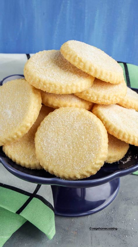 Eggless Butterless Desserts, Eggless Cookie Recipes Baking, Eggless Shortbread Cookies, Cookies With No Eggs Recipe, Eggless Biscuits Recipe, Eggless Coconut Cookies, Eggless Cookies Recipes Egg Free, Eggless Butter Cookies, Egg Free Christmas Cookies