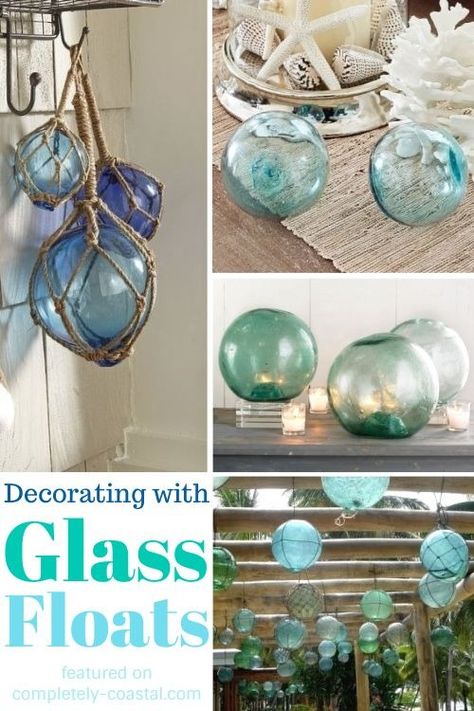 Do It Yourself Home Decor, Japanese Glass Fishing Floats, Glass Fishing Floats, Beach House Kitchens, Glass Floats, Fishing Floats, Beach Diy, Nautical Home, Glass Ideas