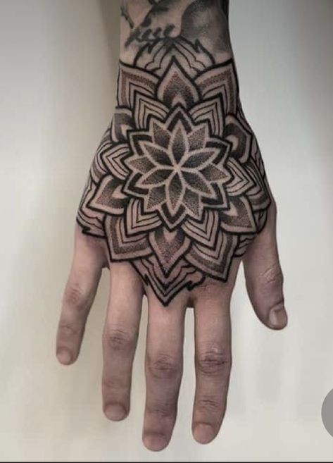 Geometric Tattoo Hand, Mandala Arm Tattoos, Fist Tattoo, Mandala Hand Tattoos, Geometric Mandala Tattoo, Geometric Sleeve Tattoo, Hand And Finger Tattoos, Full Sleeve Tattoo Design, Maori Tattoo Designs