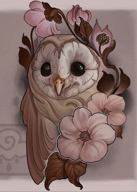 Neo Traditional Flash, Traditional Flash Tattoo Ideas, Flash Tattoo Ideas, Traditional Flash Tattoo, Barn Owl Tattoo, Neo Traditional Art, Arte Hippy, Cute Owl Tattoo, Tattoo Symbols