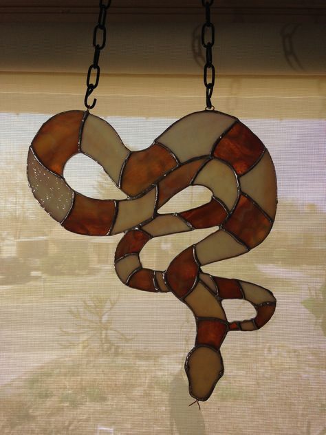 Stained Glass Snake Pattern, Snake Stained Glass Art, Stained Glass Snake, Borax Cleaning, Lead Light, Stained Glass Angel, Glass Inspiration, Stained Glass Suncatchers, Stained Glass Flowers