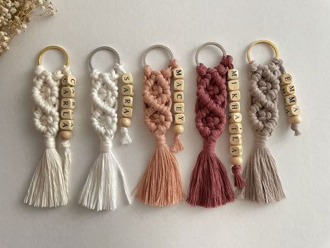 Bachelorette Gifts For Bridesmaids, Bulk Gifts, Macrame Knots Tutorial, Bridesmaid Boxes, Knots Tutorial, Macrame Keychain, Bridesmaid Box, Bridesmaid Proposal Gifts, Macrame Knots