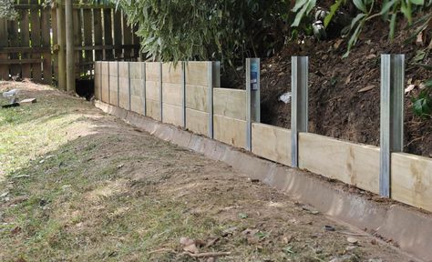 Heavy Duty, galvanised steel retaining wall posts for a professional finish. Learn more. Grass Parking, Steel Retaining Wall, Sleeper Retaining Wall, Wood Retaining Wall, Diy Retaining Wall, Backyard Retaining Walls, Retaining Wall Ideas, Building A Retaining Wall, Garden Retaining Wall