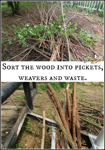 Natural Wood Trellis, Diy Garden Borders Cheap, Agricultural Anarchy, Natural Fencing, Wattle Fencing, Pnw Landscape, Neighborhood Garden, Decor Business Ideas, Home Decor Business Ideas