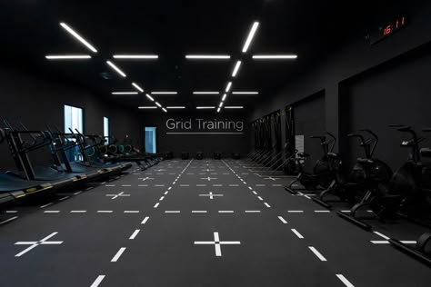 Futuristic Gym, Virgin Active Gym, Gym Mood, Commercial Gym Design, Warehouse Gym, Small Home Gym Ideas, Gym Lighting, Gym Center, Dream Gym