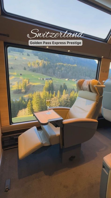 Immerse yourself in the luxurious and unforgettable experience of exploring the Swiss Alps with the Golden Pass Express Train.… | Instagram Train Switzerland, Swiss Train, Switzerland Interlaken, Holiday Travel Destinations, Balloon Festival, Express Train, Glass Of Champagne, Interlaken, Swiss Alps