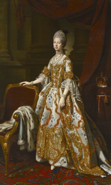 Queen Charlotte: Britain’s First Royal with African Ancestry Queen Charlotte Of England, George Romney, Coronation Robes, Black Royalty, King George V, King George Iii, Court Dresses, Queen Charlotte, Queen Of England