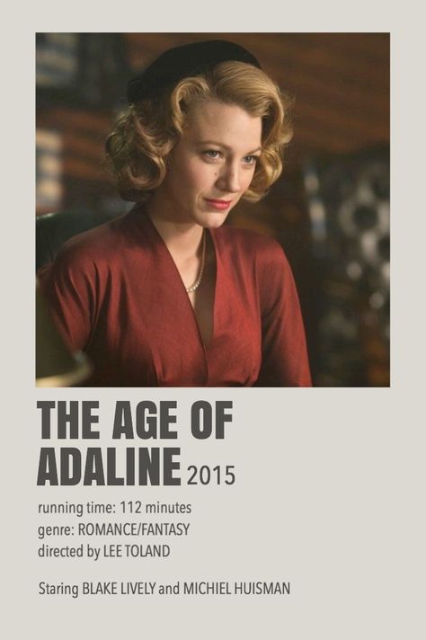 The Age Of Adaline Movie Poster, The Age Of Adaline Poster, The Age Of Adeline, Age Of Adeline, The Age Of Adaline, Ellen Burstyn, Michiel Huisman, Age Of Adaline, Movie Hacks