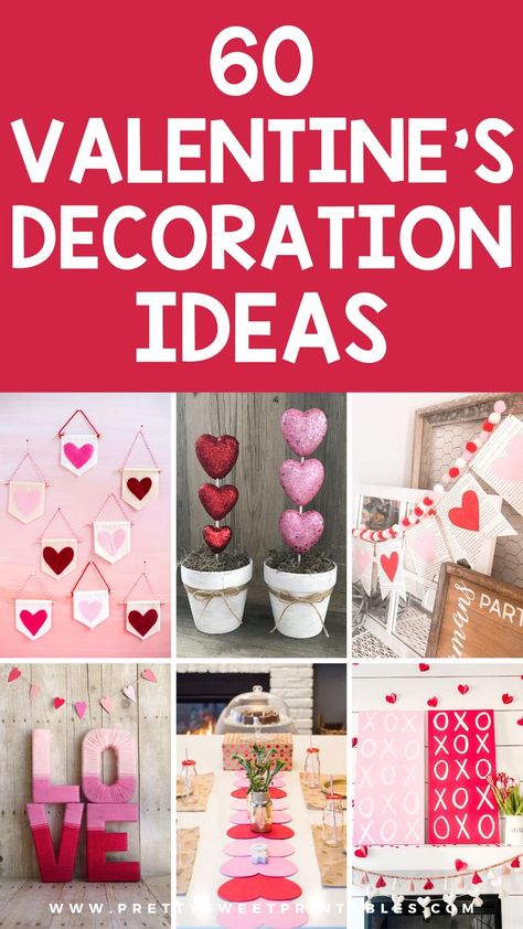 valentine's day decoration ideas Valentines Contest Ideas, Valentines Work Decorations, Valentine Contest Ideas, Door Decorations For Valentines Day, Valentines Day Home Made Decorations, Valentine Desk Decor, Valentine Cupid Decor, Heart Birthday Decorations, Diy Valentine Home Decor Ideas