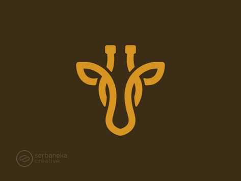 Giraffe Logo, Farm Photography, Minimal Logo Design, Minimal Logo, Cal Logo, Logo Icons, Icon Illustration, Creative Professional, Volleyball